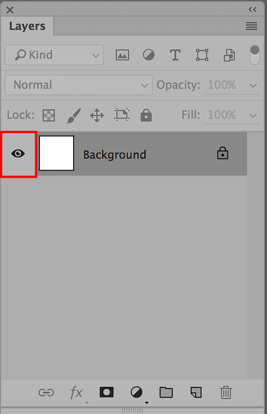 photoshop layers visibility