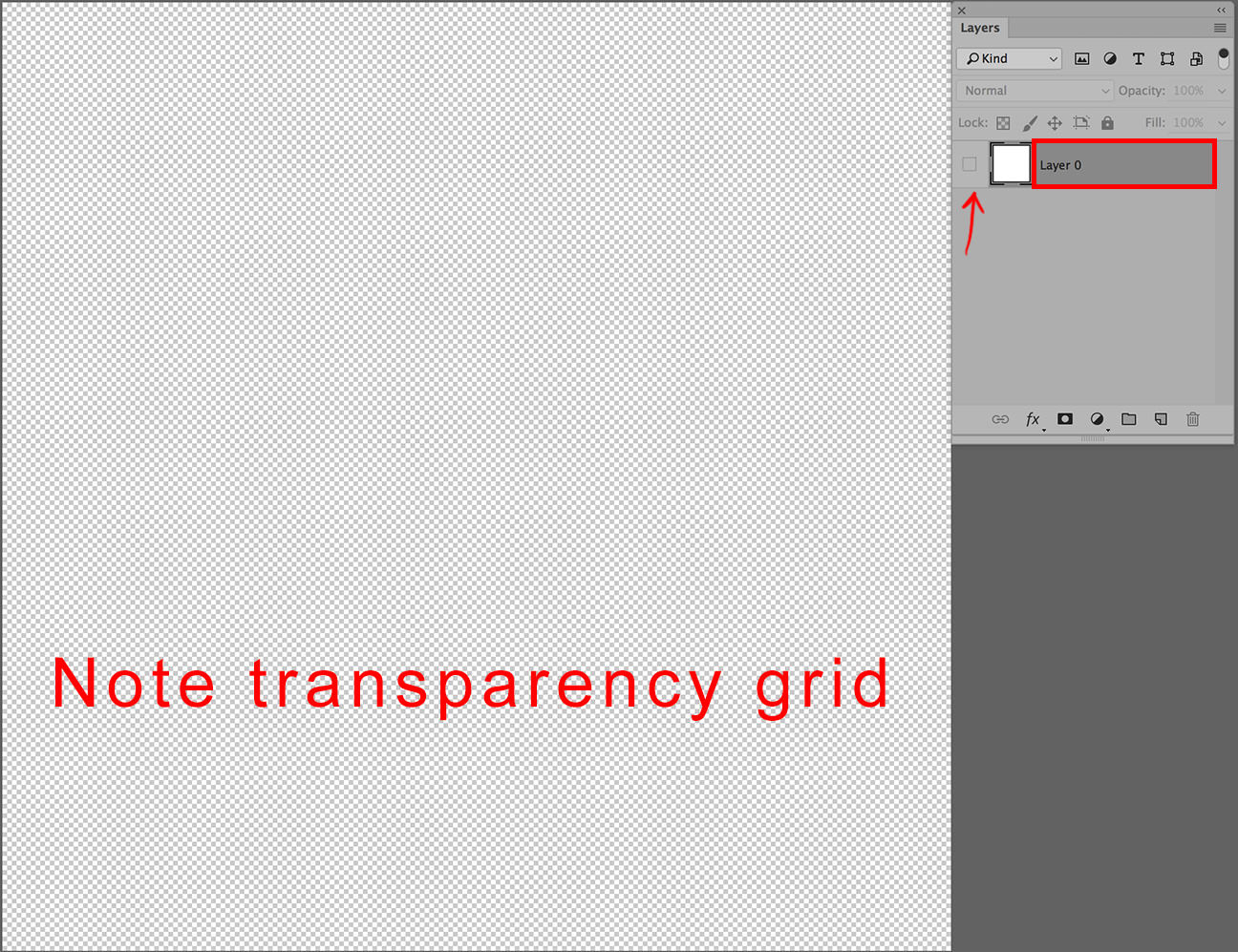 layers in photoshop transparency grid