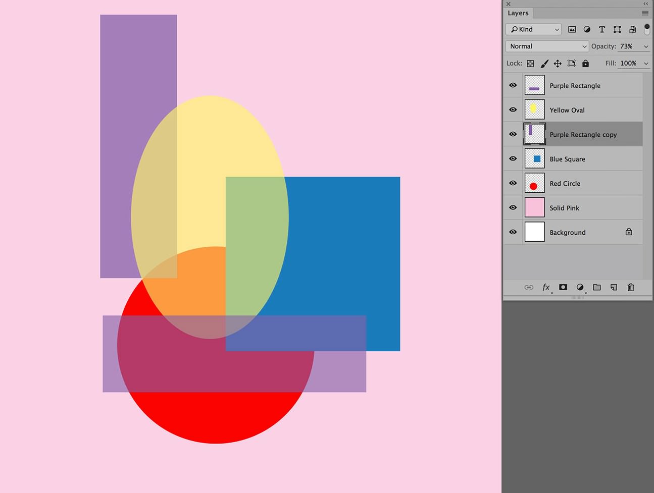 layers in photoshop opacity control